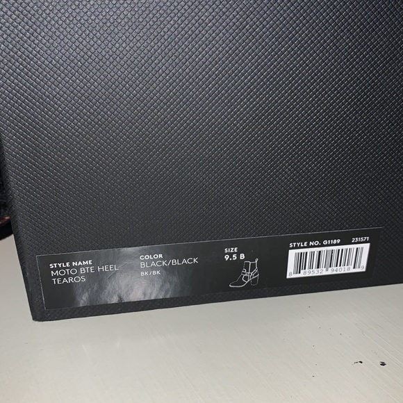 Coach Black Moto Flower Boots - Picture 6 of 6